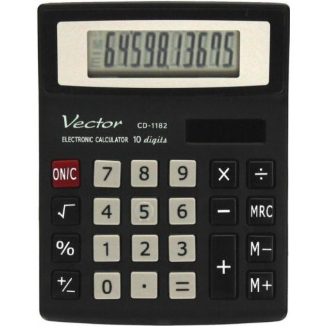 Kalkulator Vector biurowy CD-1182, 10-pozycyjny